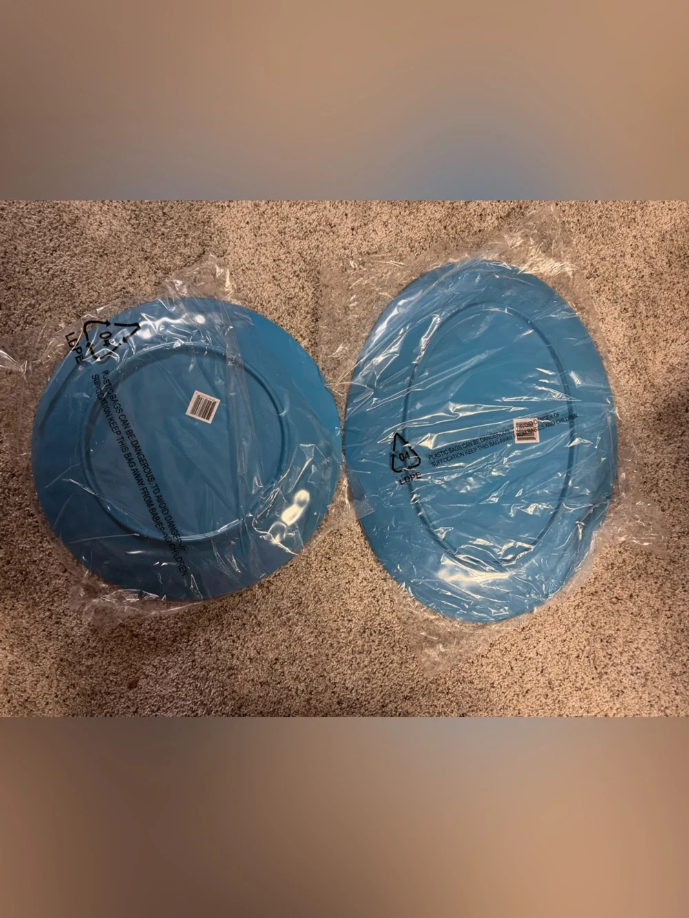 Radiance Teal 2pc Melamine Platter Set –14